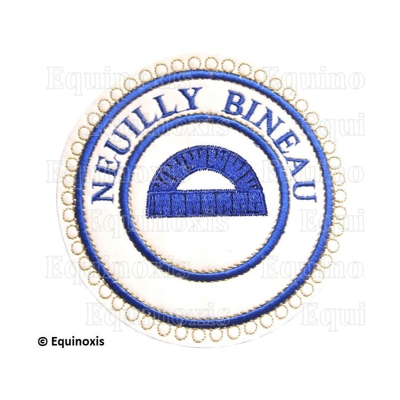 Badge / Macaron GLNF – Petite tenue provinciale – Grand Surintendant – Neuilly Bineau – Brodé machine